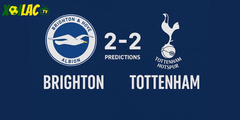 Dự đoán 2-2 cho trận Brighton vs Tottenham – bữa tiệc bàn thắng tại Amex. Dự đoán 2-2 cho trận Brighton vs Tottenham – bữa tiệc bàn thắng tại Amex.